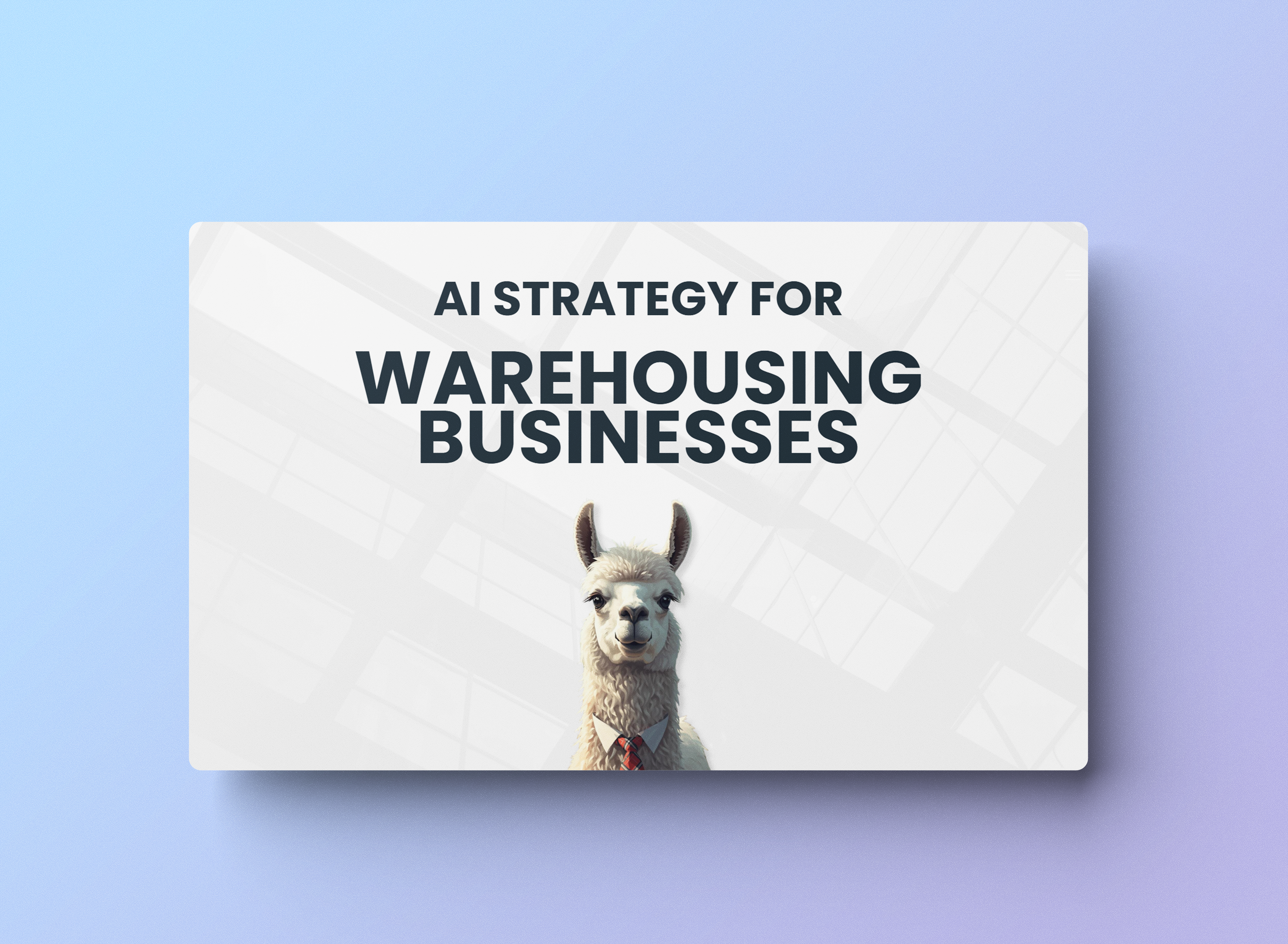 AI Strategy Guide for Warehousing Businesses